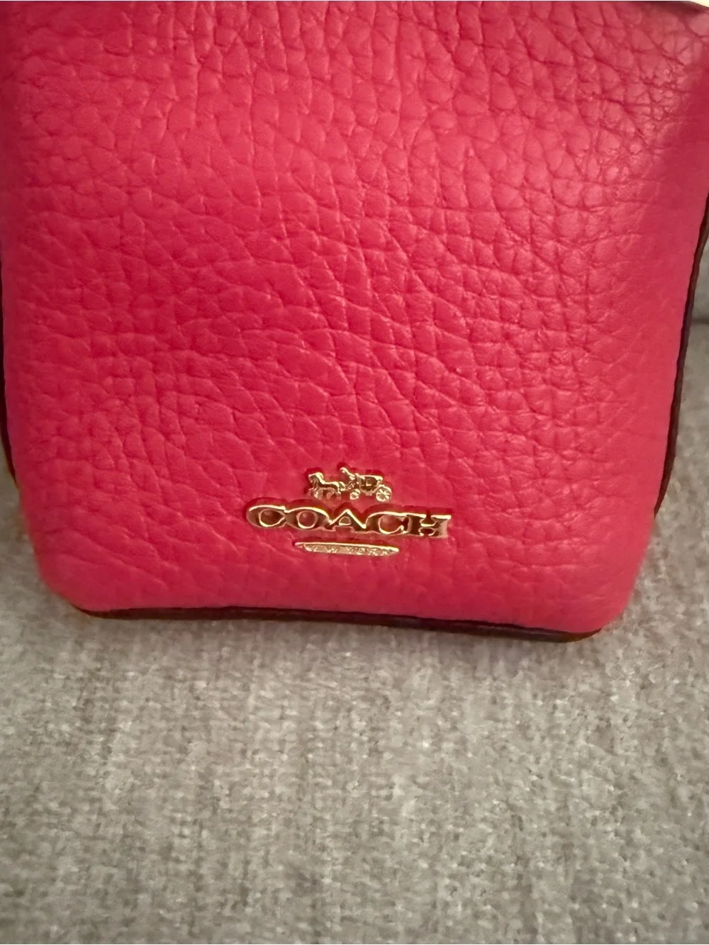 Coach Fuschia Mini Bag Charm Key - Picture 3 of 6